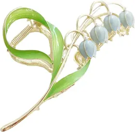 Htppzjr Zjr032 Lily Of The Valley Flower Hair Accessories Metal Hairpins Jaw Clips For Thi