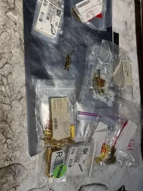 Interconnect 100058-004-922 Gold Mil-spec Pins Test Lead Tips Etc All Unused Waffle Flat Point Head