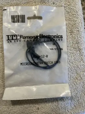 Itt Pomona Electronics 4613-12-0 Micrograbber Patch Cord Nos