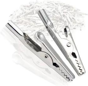 Jinshangtopk 825687924735 24pcs 51mm Metal Alligator Clip Spring Clamps Test Line Crocodile Silver In Jinshangtopk 825687924735 24pcs 51mm Metal Alligator Clip Spring Clamps Test Line Crocodile Silver In