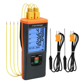 Juviperpric Ig-503 Digital Thermocouple Thermometer 4 Channel Data Logger With 48 0