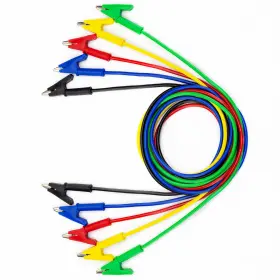 Kaiweets Ket04 5pcs Alligator Clips Electrical Test Leads Set 15a Jumper Wires Hea