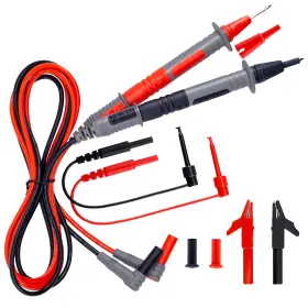 Kaiweets Kw5023996 Soft Silicone Electrician Test Leads Kit Cat Iii 1000v And Iv 600v With All