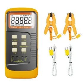 Kereinpo 6802-03 Handheld Thermocouple Hvac Thermometer 2 Channels K Type Probe Kereinpo 6802-03 Handheld Thermocouple Hvac Thermometer 2 Channels K Type Probe