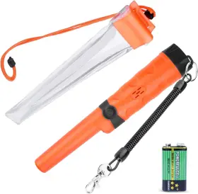 Kuman Dt-44021 Pin Pointer Water Resistant Metal Detectors With Holster Treasure Hunting Kuman Dt-44021 Pin Pointer Water Resistant Metal Detectors With Holster Treasure Hunting