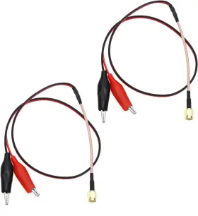 Lt Easiyl 962-en 2pcs Crocodile Clip Test Cable Sma Male To Line Rf Con