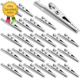 Lustrib 242298-us 25 Pcs Metal Alligator Clip Spring Clamps 35mm Small Clips Alli Lustrib 242298-us 25 Pcs Metal Alligator Clip Spring Clamps 35mm Small Clips Alli