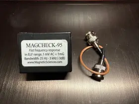 Magnetic Sciences Magcheck-95 Elf Vf Calibrated Electromagnetic Field Sensor/probe