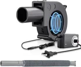 Martians Mt9733db Bbq Blower Fan - 97mm X 33mm 12v With 120v 9733-ac Control Black