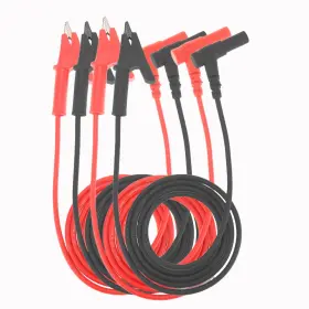 Melife M16907 4pcs Banana Plug To Alligator Clip Lead Cable 3.3ft / 1m Multimeter T