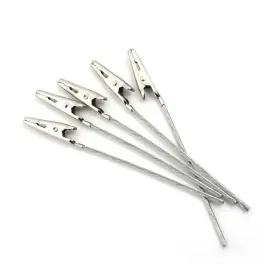Miniduino 616361565050 5x Electric Non Insulated Testing Long Crocodile Clamps Alligator Clips