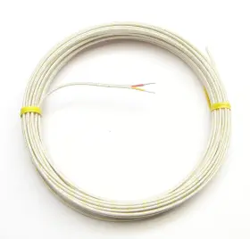 Mn Measurement Instruments K-awg-24-solid-fg-10yd-roll K-type Thermocouple Wire Awg 24 Solid Type K With Braided Fiberglass Insulati