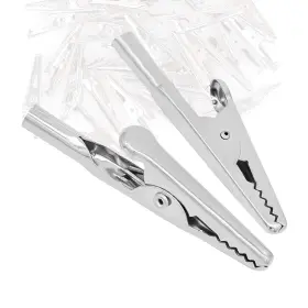 Mosbug 606267361597 50pcs 2in/51mm Metal Alligator Clip Test Line Crocodile Silver Tone Nick Mosbug 606267361597 50pcs 2in/51mm Metal Alligator Clip Test Line Crocodile Silver Tone Nick