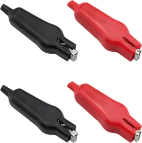 Mtqy Iacsccpctc-4 Insulated Alligator Clip 4pcs 20a Black And Red Pvc Sheathed Crocodile Clamps Po Mtqy Iacsccpctc-4 Insulated Alligator Clip 4pcs 20a Black And Red Pvc Sheathed Crocodile Clamps Po