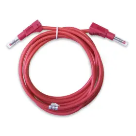 Mueller Bu-2323-10-36-2 3ft Test Lead Banana Plug Jack Male-male Patch Cord 600v Red Mueller Bu-2323-10-36-2 3ft Test Lead Banana Plug Jack Male-male Patch Cord 600v Red