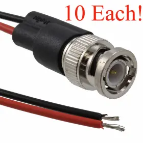 Mueller Bu-p4970 10 Pcs Test Lead Bnc Male Plug To 7 Inch 20 Awg Wire Leads 500v Rms Mueller Bu-p4970 10 Pcs Test Lead Bnc Male Plug To 7 Inch 20 Awg Wire Leads 500v Rms