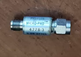 Narda 4778-3 Micro-pad Coaxial Fixed Attenuator Sma Narda 4778-3 Micro-pad Coaxial Fixed Attenuator Sma
