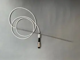 Omega Pr-10e-3-100-1/8-10 Rtd Probe With Insulated Wire And Shrink Tube Support 3 10 Inch Length Omega Pr-10e-3-100-1/8-10 Rtd Probe With Insulated Wire And Shrink Tube Support 3 10 Inch Length