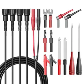 Peakelect Ckt007 Bnc Test Leads Kit Oscilloscope Wires Set Safety To Banana Plugs Peakelect Ckt007 Bnc Test Leads Kit Oscilloscope Wires Set Safety To Banana Plugs