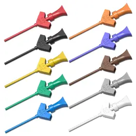 Peakelect P5003 Smd Ic Test Hook Clips 10pcs 10 Colors For Logic Analyzer Electronic Testing