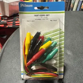 Philmore Sa22 Test Cord Set 5 Pair 22 Inch Lenght Gauge Clip/clip Philmore Sa22 Test Cord Set 5 Pair 22 Inch Lenght Gauge Clip/clip