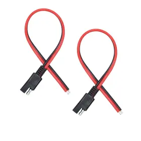 Pngknyocn 738630373248 30cm 14awg Sae Connector Cable 2 Pin Single Plug Quick Connecto