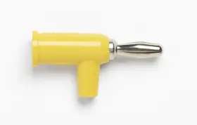 Pomona 095969208734 1825-4 Banana Plug With Safety Collar Solderless Yellow Pack Of 10