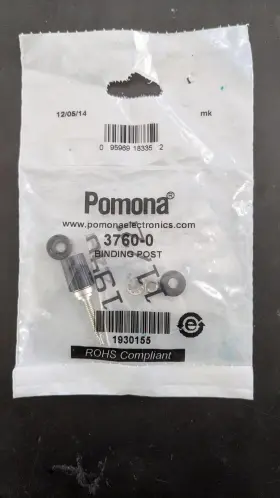 Pomona 3760-0 Black Binding Post Tin-plated Rohs Compliant Pomona 3760-0 Black Binding Post Tin-plated Rohs Compliant