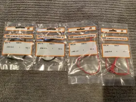 Pomona 3780-12-2 Lot Of 4 Itt Electronics 3780-12-0 And Mini Grabber Patch Cords