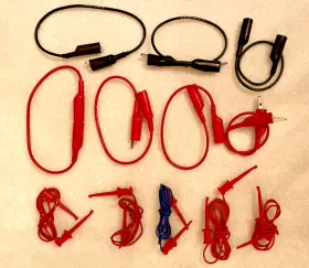 Pomona 3781-36 Lot Of 12 Jumpers -5 Minigrabber Test Clip 7 Alligator Patch Cords Pomona 3781-36 Lot Of 12 Jumpers -5 Minigrabber Test Clip 7 Alligator Patch Cords