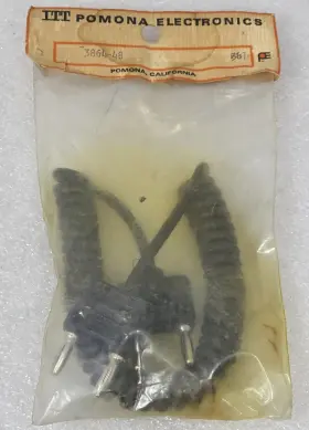 Pomona 3864-48 Double Stacking Banana Plug Coiled Cable Patch Cord