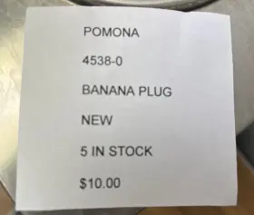 Pomona 4538-0 Banana Plug Minigrabber Test Lead Probe Cable Black