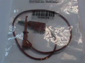 Pomona 5053-12-2 Lot Of 3 Micrograbber-to-banana Cables Red