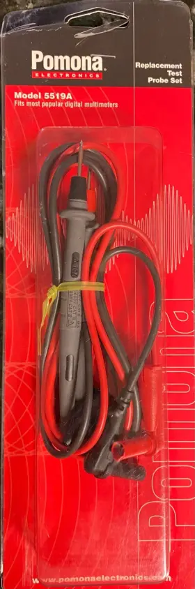 Pomona 5519a Dmm Test Leads 18 Awg Cable Assembly Probe Tip To Banana Plug