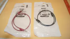 Pomona B-18-0 Blaack B-18-2 Red Banana Plug Patch Cord Cable Lot