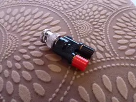 Pomona Electronics 3296 Model Mini Banana Adapter Coaxial Bnc Bind Post Pomona Electronics 3296 Model Mini Banana Adapter Coaxial Bnc Bind Post