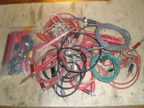 Pomona / Fluke / Unbranded 1166-36 Lot Of Assorted Test Leads Alligator Clip Pin Jack And Banana Plug Vintage Pomona / Fluke / Unbranded 1166-36 Lot Of Assorted Test Leads Alligator Clip Pin Jack And Banana Plug Vintage