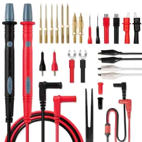 Powerbear 857913006212 26pcs Multimeter Test Leads Kit With Replaceable Wire Piercing Probes Alliga