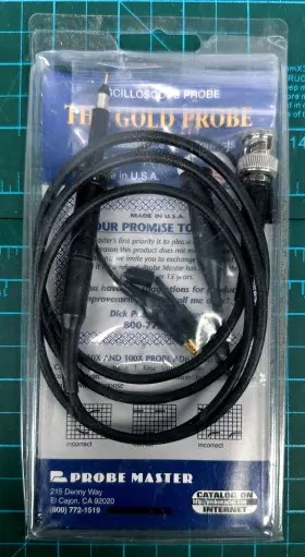 Probe Master 4903-1 Gold Oscilloscope 1x 3.5 Ft Bnc Cable Made In Usa