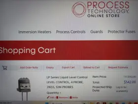 Process Technology Lp-4s12 New - Level Probe With 4 X 12 Inch Probes