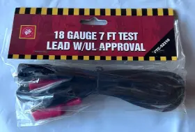 Ptc 52310 Lot Of 2 7 Foot 18 Guge Test Lead With Ul Approval