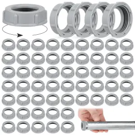 Pushglossy Muy-pushglossy-45 50 Pcs Plastic Insulating Bushing Threaded Electrical Bushings For Pushglossy Muy-pushglossy-45 50 Pcs Plastic Insulating Bushing Threaded Electrical Bushings For