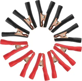 Qjaiune Gb1070646 10pcs 100a Insulated Alligator Clips Electrical Heavy Duty Clamps Bat Qjaiune Gb1070646 10pcs 100a Insulated Alligator Clips Electrical Heavy Duty Clamps Bat