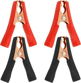 Qjaiune Gb30111-901 4pcs 100a Insulated Alligator Clips Electrical Heavy Duty Clamps Qjaiune Gb30111-901 4pcs 100a Insulated Alligator Clips Electrical Heavy Duty Clamps