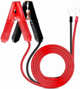 Qkudnghy 33646 2 Pcs 30a-50a Alligator Clips Booster Jumper Cable 13 Awg 3.3ft Automotive Batte Qkudnghy 33646 2 Pcs 30a-50a Alligator Clips Booster Jumper Cable 13 Awg 3.3ft Automotive Batte