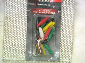 Radioshack 278-1156 New Radio Shack 10 Pack 14 Inch Test/jumper Leads With Alligator Clips