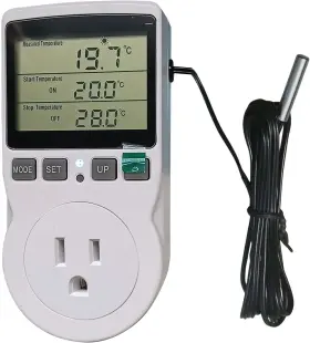 Redpinguo Temp-01 Digital Temperature Controller Thermostat Heating And Cooling Mode White
