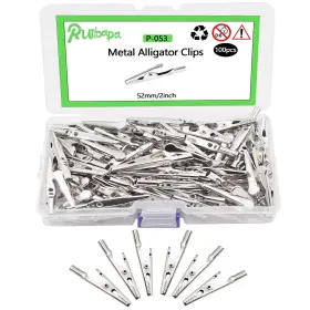 Ruibapa 445009874840 100 Pcs Metal Alligator Clips 52 Mm For Household Soldering And Electrical Test Ruibapa 445009874840 100 Pcs Metal Alligator Clips 52 Mm For Household Soldering And Electrical Test
