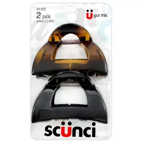 Scunci Sg B001g9gbny Us Effortless Beauty Clutch Jaw Clips 2-count Per Pack 1-pack
