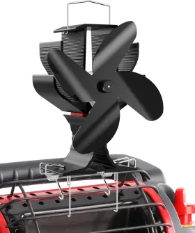 Signstek Ly145-zj Wood Stove Fan Heat Powered Heater With Hook For Small Black Signstek Ly145-zj Wood Stove Fan Heat Powered Heater With Hook For Small Black